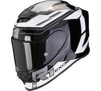 Scorpion Exo-R1 Evo Air Blaze Casco, nero-bianco, taglia M per maschi