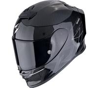 Scorpion EXO R1 Evo Carbon Air Cynergy Casco, nero-bianco, taglia L per maschi