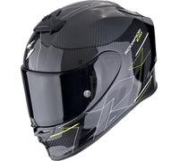 Scorpion EXO R1 Evo Carbon Air Cynergy Casco, nero-giallo, taglia M per maschi