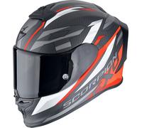 Scorpion EXO-R1 Evo Carbon Air Runner, casco integrale XXL male Opaco Nero/Bianco/Grigio/Rosso