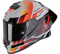Scorpion EXO-R1 Evo II Air Adrenaline, casco integrale L female Grigio/Rosso/Arancione