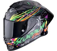Casco EXO-R1 EVO 2 AIR SAVAGE Verde Arancione SCORPION - UE: M