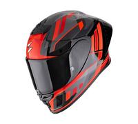 Scorpion Exo-r1 Evo II Air Vitale Casco Moto (Nero/Argento/Rosso ) TG: M (57)