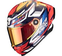 Scorpion EXO-Race Air Kobra Casco, rosso/bianco/blu, Taglia M (57/58)