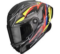 Scorpion Casco integrale da moto EXO-RACE Air Move On FIM2 nero opaco/rosso/giallo XS
