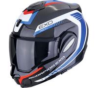 Scorpion EXO-Tech Evo Carbon Cosy, casco modulare XL male Nero/Bianco/Blu/Rosso