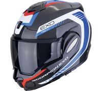 Scorpion EXO Tech Evo Carbon Cosy Elmetto, nero-rosso-blu, taglia M per maschi