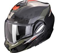 Scorpion EXO-Tech Evo Carbon Rover, casco modulare M male Nero/Verde