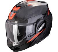 Scorpion EXO-Tech Evo Carbon Rover, casco modulare XS female Nero/Rosso