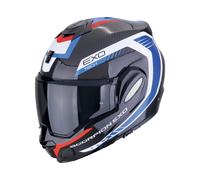 Scorpion EXO Tech Evo Carbon Cosy Casco, nero-rosso-blu, taglia S per maschi