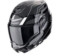casco modulare scorpion exo tech evo conquer - nero / bianco S
