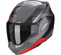 Scorpion Exo-Tech Evo Genre Casco, nero-grigio-rosso, taglia M per maschi