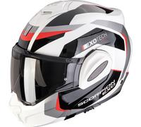Scorpion EXO-Tech Evo Pro Acuti, casco modulare S female Bianco/Grigio/Nero/Rosso