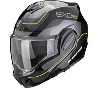 Scorpion Exo-Tech Evo Pro Commuta Casco, nero-giallo-argento, taglia XS 54 55 per maschi