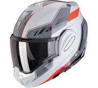 Scorpion Exo-Tech Evo Socius Casco apribile, grigio/rosso, Taglia L (58/59)