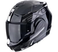 Scorpion EXO Tech Evo Traveller Casco, nero-bianco, taglia L per maschi