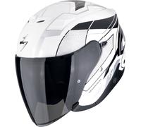 Scorpion EXO Z1 Vue Casco Jet, nero-bianco-argento, taglia L per maschi