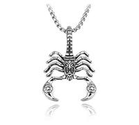 Scorpion King Necklace for men, metal sliding pendant accessory, party jewelry(N-2021-D)
