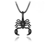 Scorpion King Necklace for men, metal sliding pendant accessory, party jewelry(N-2021-F)
