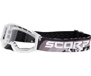 Scorpion MX S24, occhiali L male Nero/Bianco Trasparente