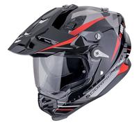 Scorpion ADF-9000 Air Feat, casco enduro XL male Nero/Argento/Rosso