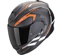 Scorpion Exo-491 Kripta Casco, nero-bianco-arancione, taglia XL