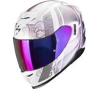 Casco moto integrale Scorpion EXO-520 EVO AIR FASTA bianco-viola S