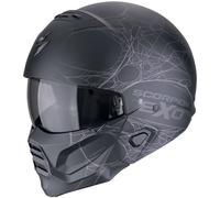 SCORPION SCORPION - Casco Exo-Combat II Spiderweb Matt Nero / Silver S