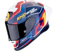 SCORPION SCORPION - Casco Exo-R1 Evo II Air Coup Blue / Rosso / Giallo S
