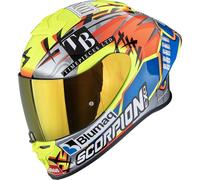 Casco integrale da moto Scorpion EXO-R1 EVO II Air Aron Misano Argento-Giallo Fluo-Blu M