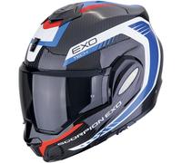 Scorpion EXO-Tech Evo Carbon Cosy, casco modulare XS male Nero/Bianco/Blu/Rosso