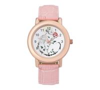 Scorpion Skeleton Rose Orologio da polso da donna personalizzato alla moda cinturino morbido regalo per compleanni San Valentino