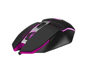 Scorpion - Souris de jeu - Modèle Ma-M112 - Adapté à la paume de la main - Design pour la poignée - 7 boutons programmables - 7 couleurs de lumière LED - avec roue de défilement - Couleur noire