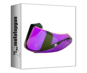 scorpion visiera casco exo-491 kdf14-3 specchiato viola mototopgun 56-526-72