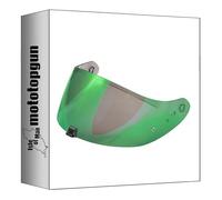 scorpion visiera casco exo-r1 evo ii carbon air kdf-16-1 specchiato verde mototopgun 59-526-75