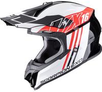 Scorpion Casco da motocross VX-16 EVO AIR LIGNES Nero/Rosso Taglia M