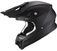 Scorpion VX-16 Evo Air Solid Casco Motocross, nero, taglia M per maschi