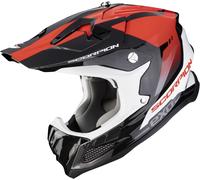 Scorpion VX-22 Air Attis Casco Motocross, nero-rosso, taglia XL per maschi