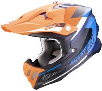 Scorpion VX-22 Air Beta Casco da motocross, Arancione/blu, Taglia XL (61/62)