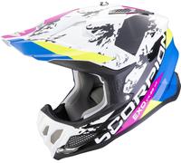 Scorpion VX-22 Air CX Casco da motocross, nero-bianco-blu, taglia S per maschi