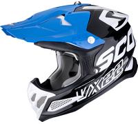 Scorpion Casco da motocross VX-22 Air Updown Nero/Bianco/Blu Taglia L