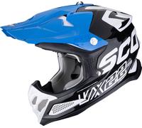 Scorpion Casco da motocross VX-22 Air Updown Nero/Bianco/Blu taglia S