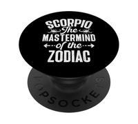 Scorpione la mente dello Scorpione zodiacale PopSockets PopGrip Adesivo