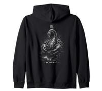 Scorpione Mitico Il Segno Zodiacale dello Scorpione Oscuro Felpa con Cappuccio