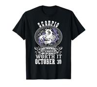 Scorpione Ottobre 30 Oroscopo Zodiacale Segno astrologico Maglietta