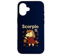 Scorpione unicorno segno zodiacale carino astrologia lanterna autunno Custodia per iPhone 16