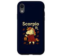 Scorpione unicorno segno zodiacale carino astrologia lanterna autunno Custodia per iPhone XR