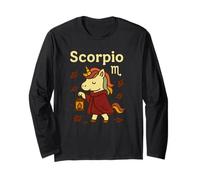 Scorpione Unicorno Segno Zodiacale Carino astrologia Lanterna Autunno Maglia a Manica