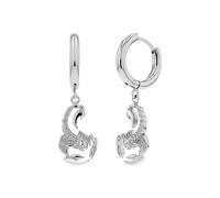 Scorpions by Amor Orecchini in acciaio inox, unisex, per uomo e donna, orecchini a cerchio, idea regalo, Normal, Acciaio inossidabile, Nessuna pietra preziosa