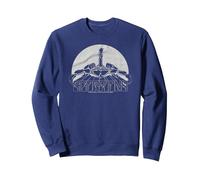 Scorpions Logo Rock Music Band Felpa, Unisex per Adulti, Navy, XL